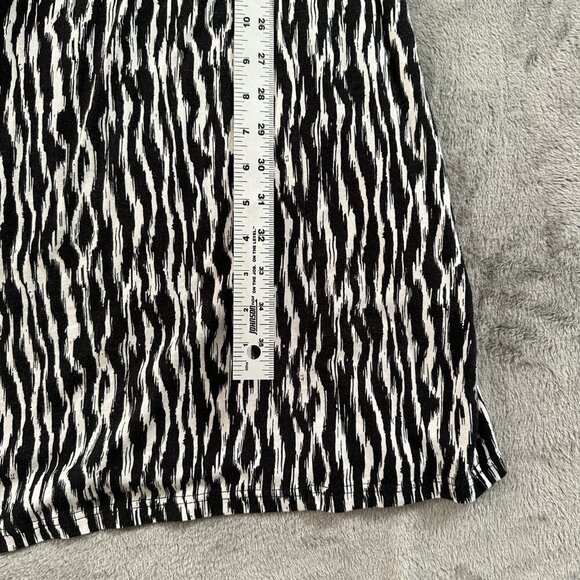 Pendleton Midi Dress Knee Black Women's size MEDIUM Cotton Modal - Picture 7 of 7